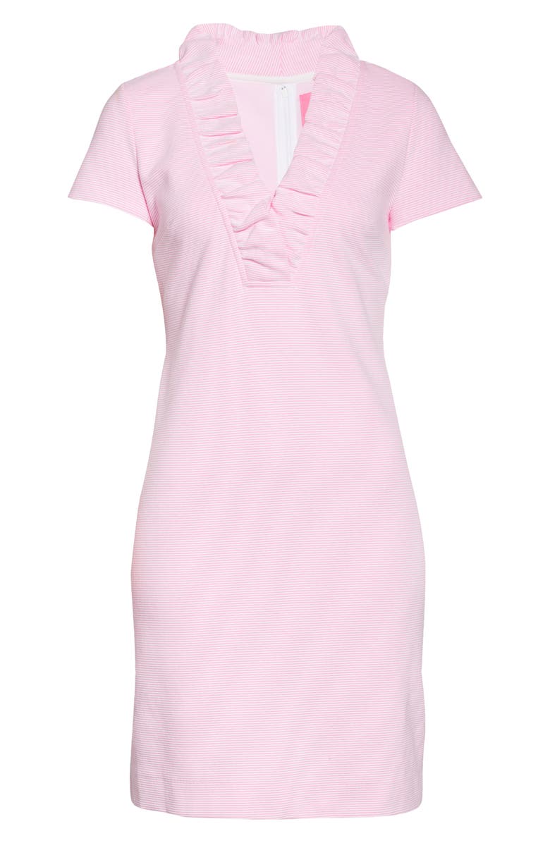 Lilly Pulitzer<sup>®</sup> Tisbury Stripe Ruffle Neck Dress, Alternate, color, 