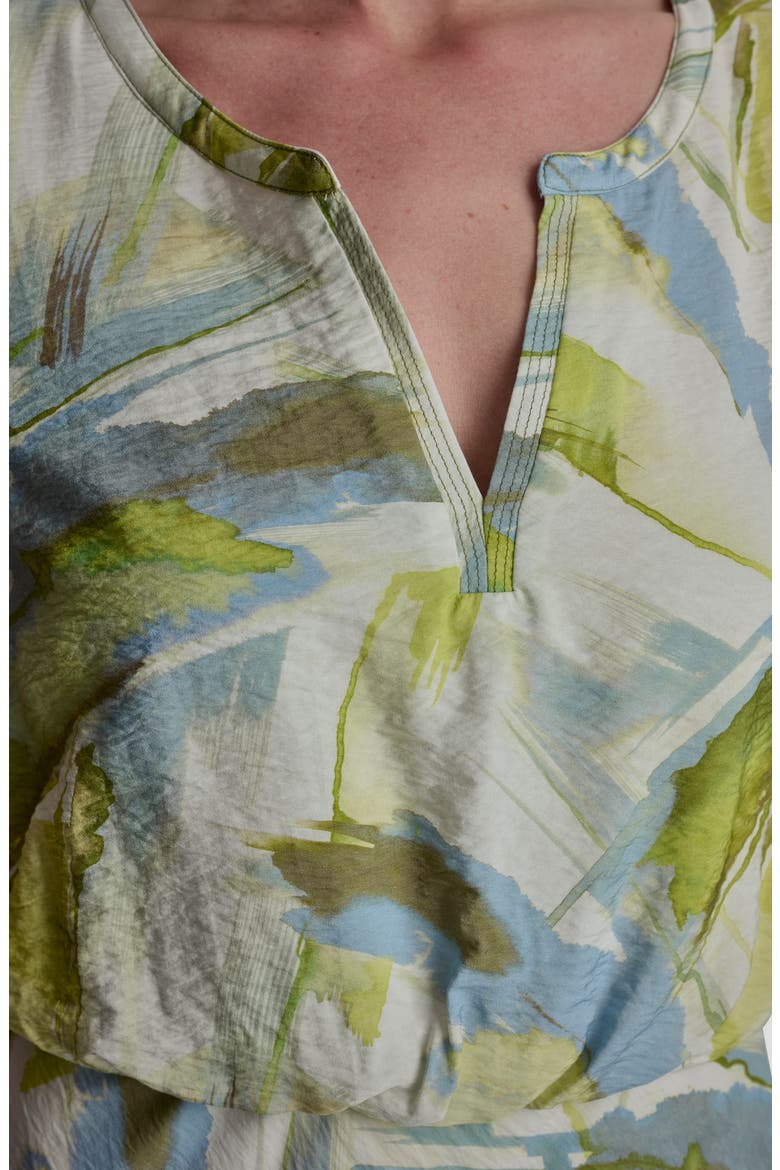 Abstract Print Voile Midi Dress, Alternate, color, MARCH WATERCOLOR