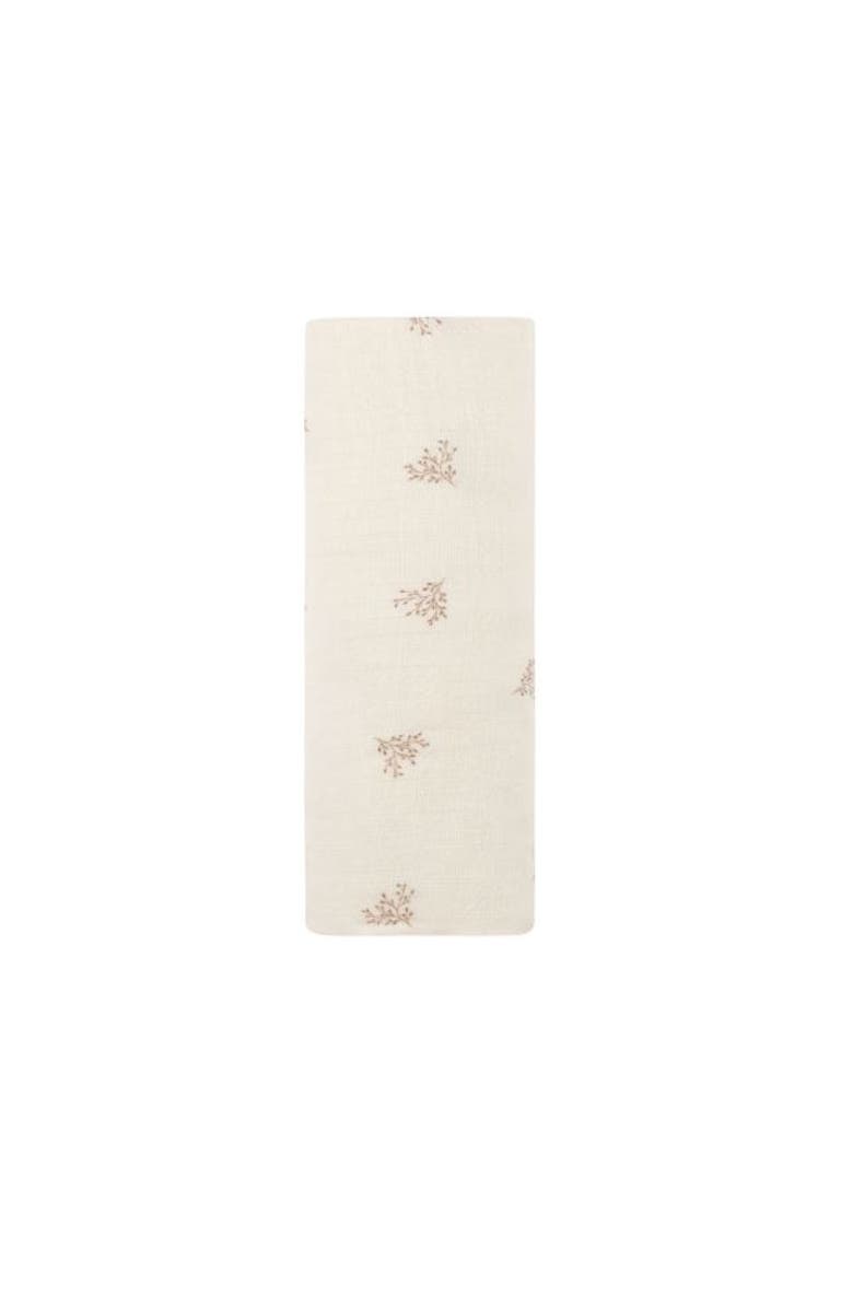 Ely's & Co. Velour Leaf Pattern Collection - Blanket, Alternate, color, Ivory/Girl