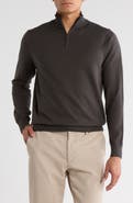 14th & Union Quarter Zip Organic Cotton & Cashmere Sweater