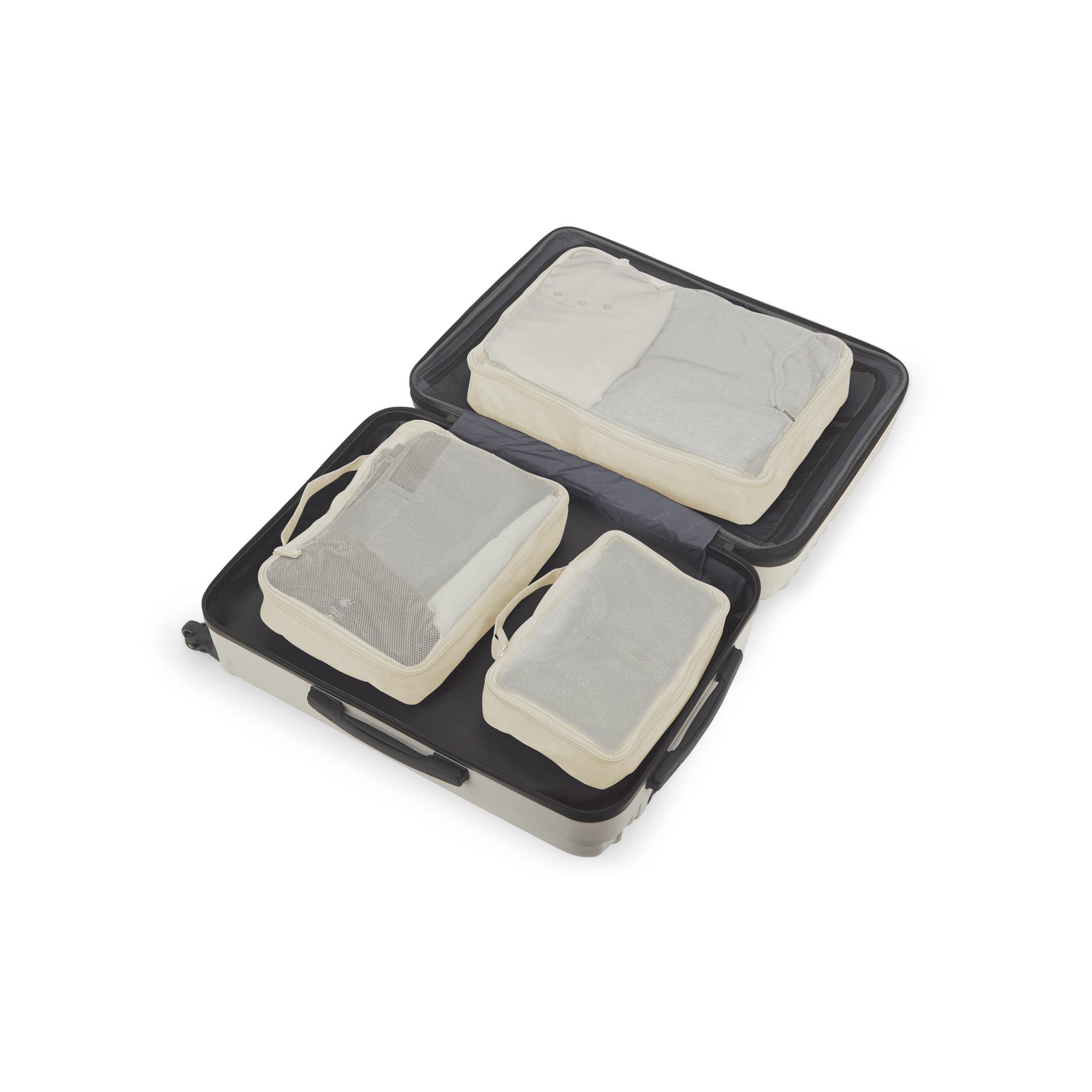 bugatti Packing Cubes 3-Piece Set, Alternate, color, White