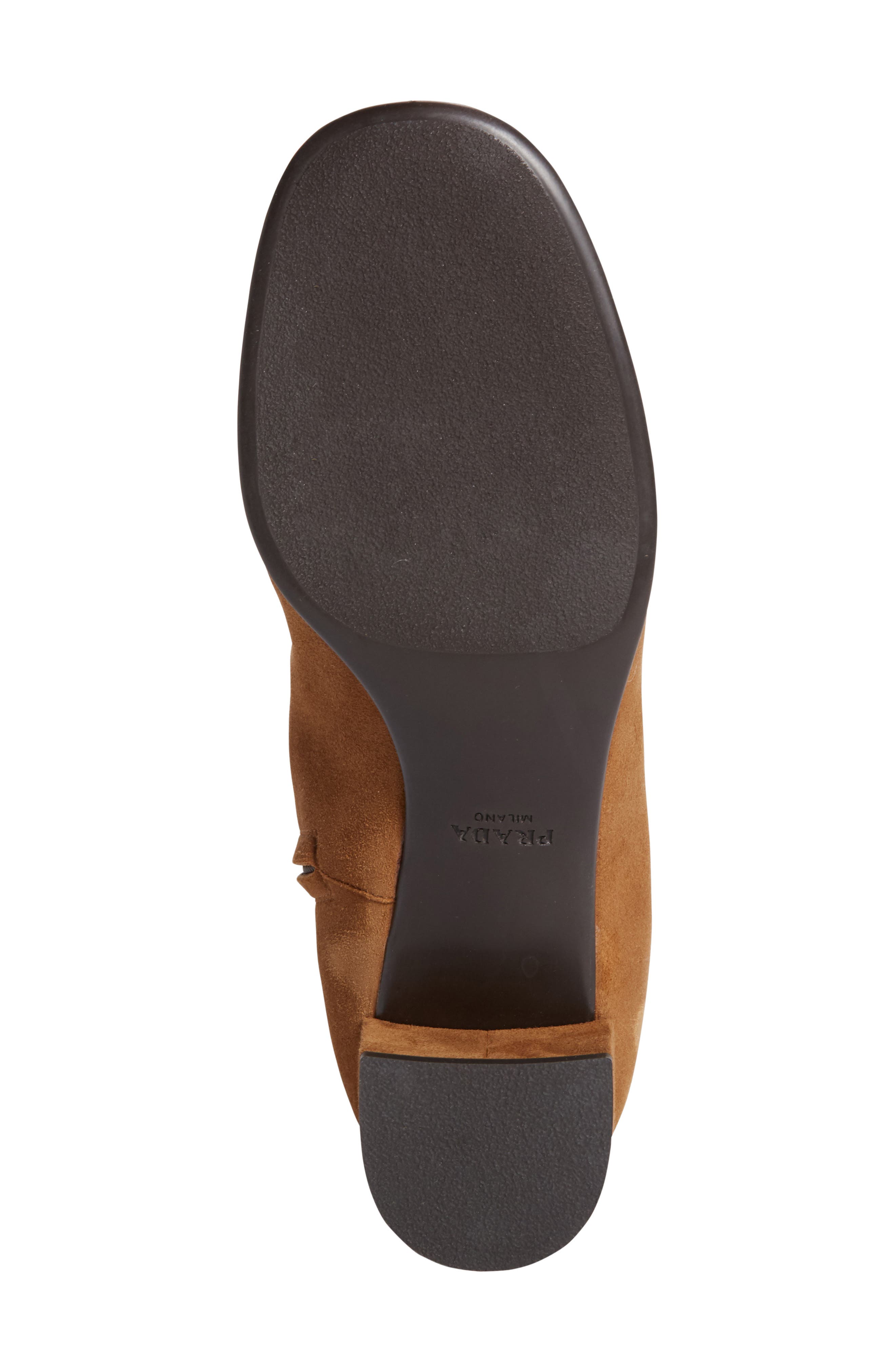 Prada Block Heel Bootie, Alternate, color, Cannella