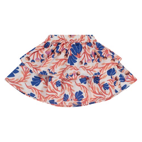 Stains And Stories By Babyface Allover Floral Tiered Skirt In Multi