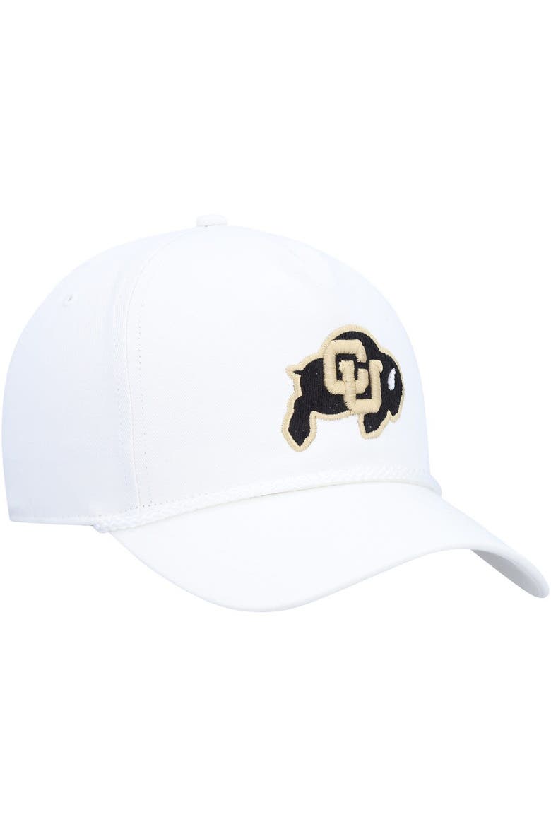 Men's '47  White Colorado Buffaloes Rope Hitch Adjustable Hat, Alternate, color, White