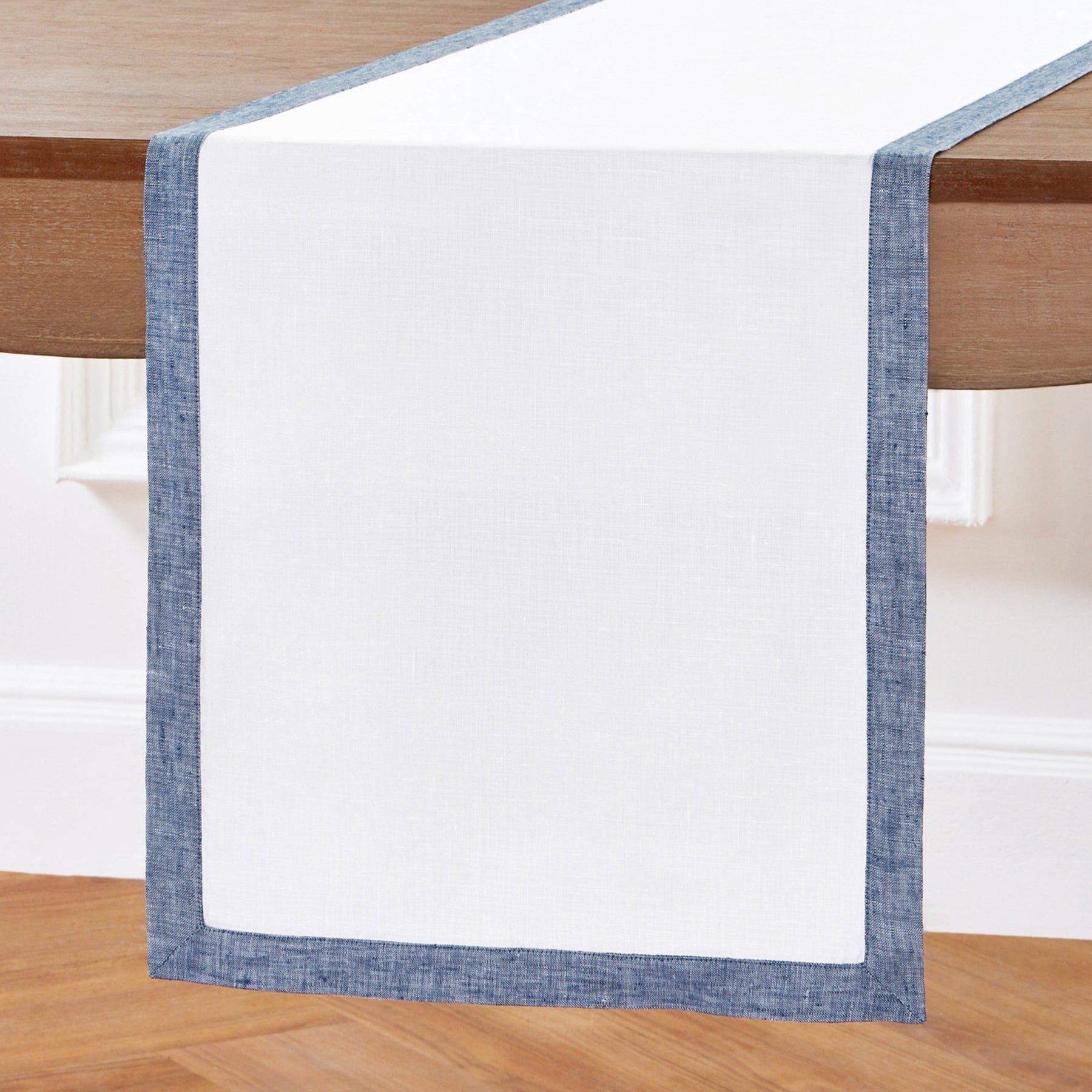 selected Chambray Indigo and White
