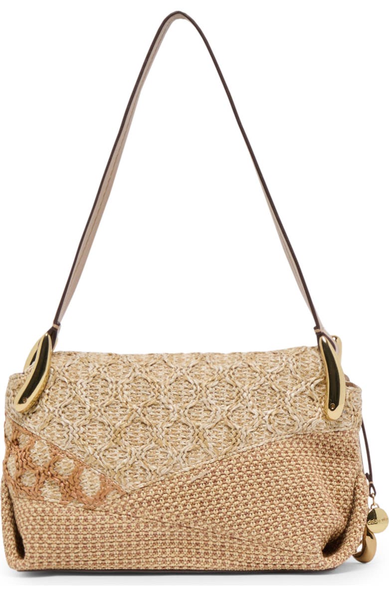 Dolce Vita Matilda Patchwork Raffia Shoulder Bag, Alternate, color,