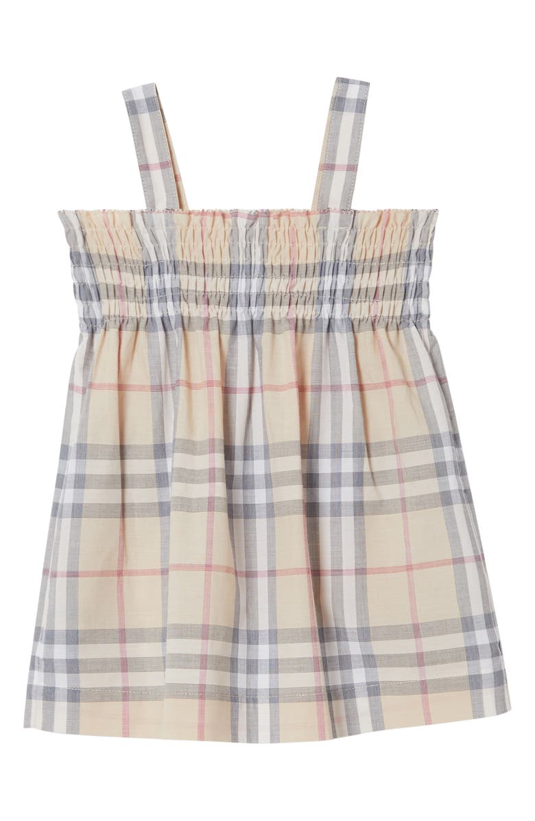 Burberry Smocked Dress, Alternate, color, 