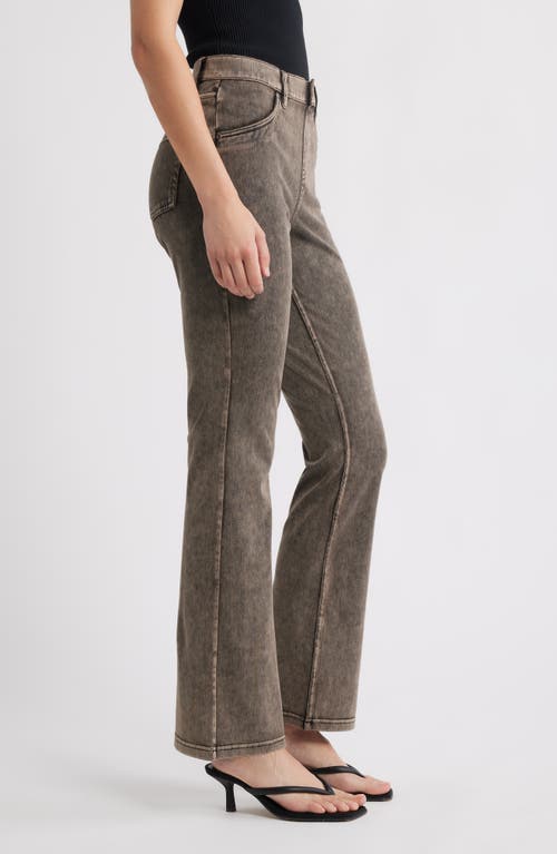 Hue Baby Bootcut Denim Leggings In Brown