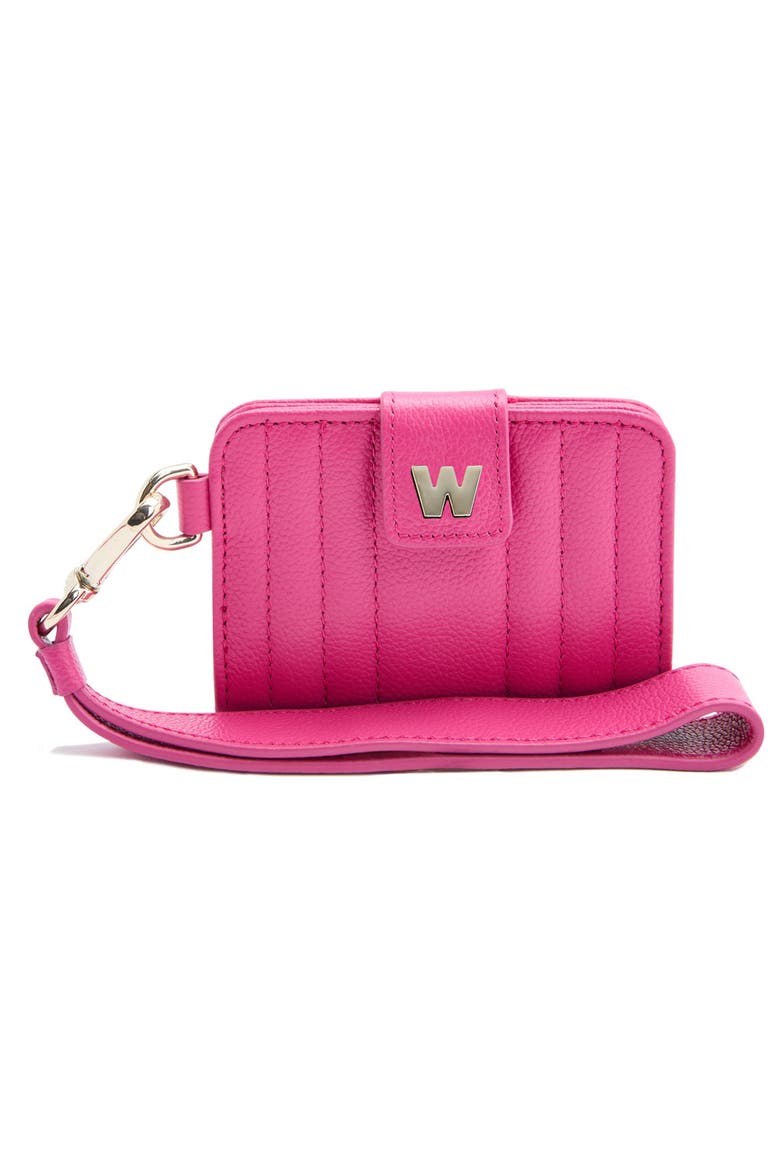 Mimi Credit Card Holder with Wristlet, Main, color, Mimi Pink