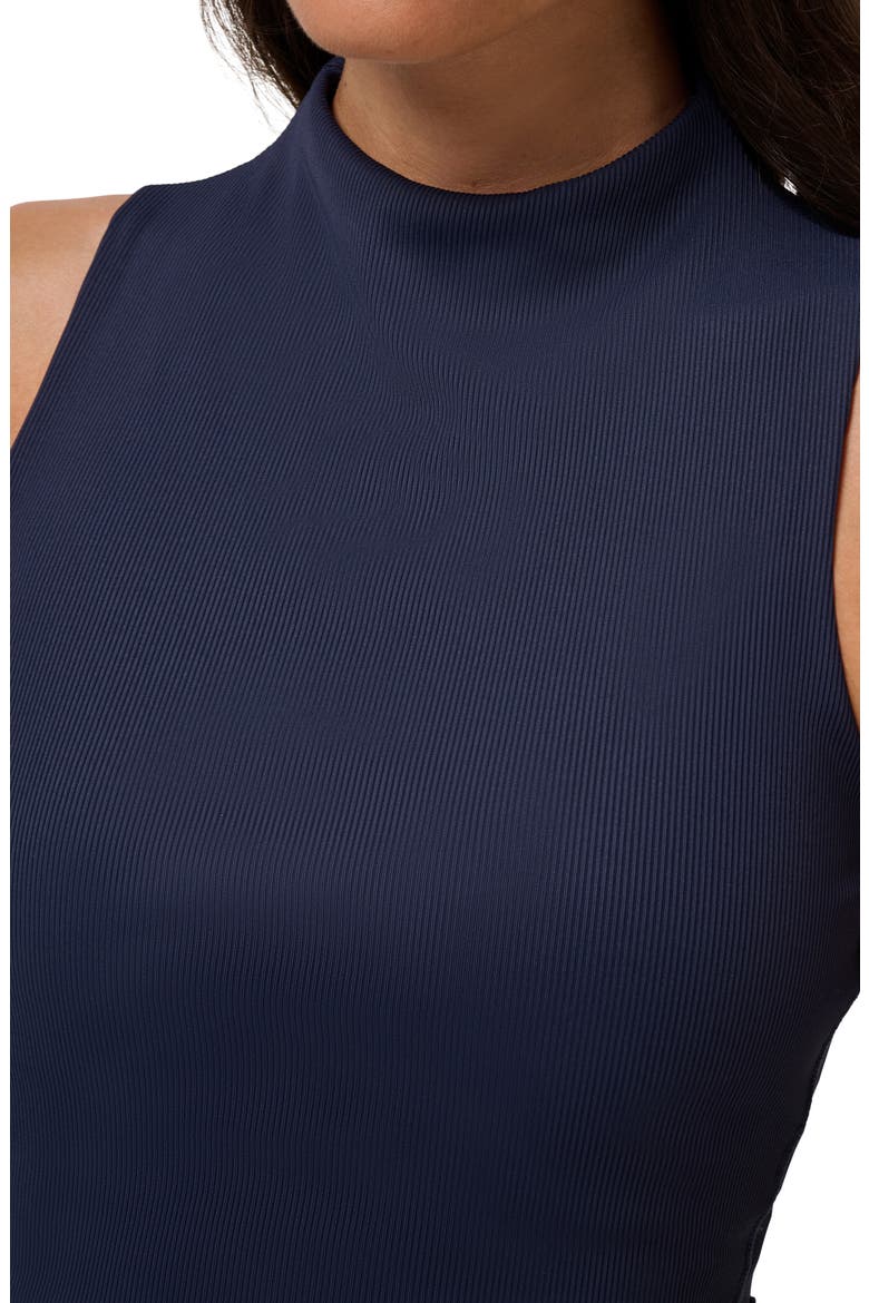 Limitless Mock Neck Crop Tank, Alternate, color, NAVY BLAZER