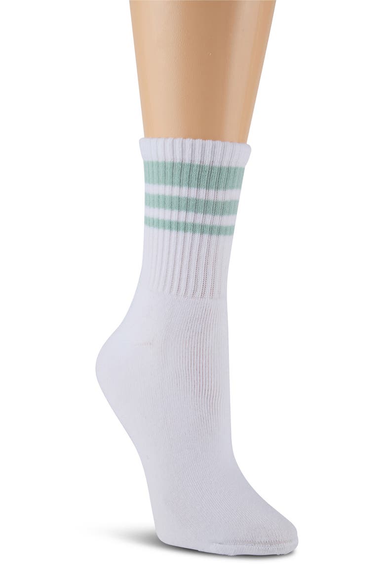 6-Pack Full Cushion Crew Socks, Alternate, color, SILT GREEN/ WHITE