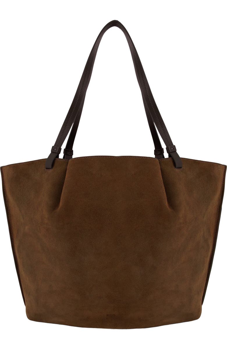 Vince Ava Leather Tote, Main, color, Chocolate