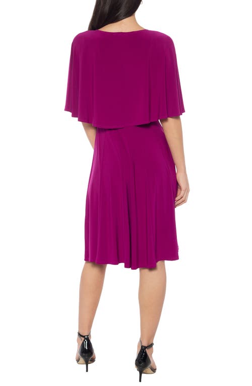Marina Capelet A-line Dress In Magenta