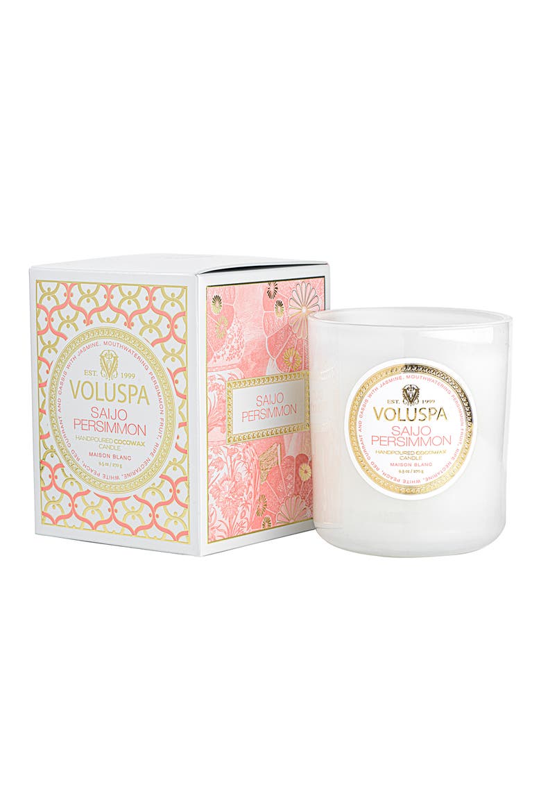 Saijo Persimmon Boxed Classic Candle, Alternate, color, SAIJO PERSIMMON