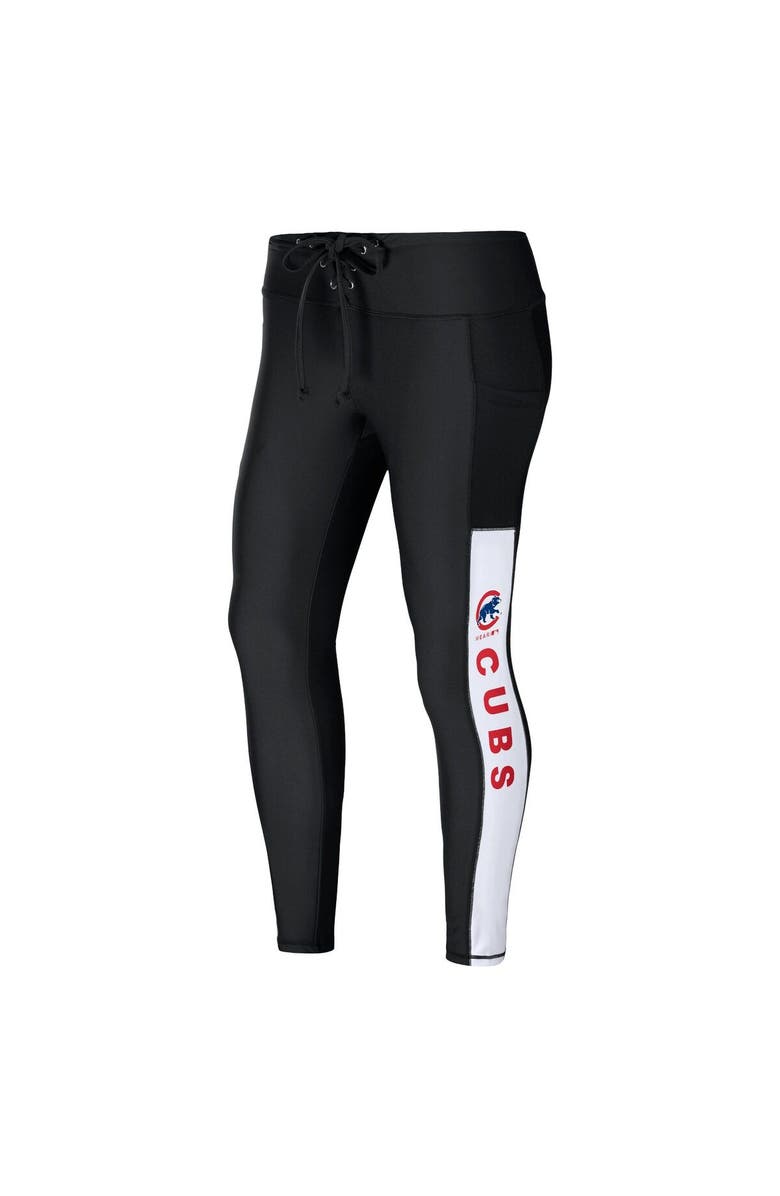 WEAR by Erin Andrews Women's WEAR by Erin Andrews Black Chicago Cubs Leggings, Alternate, color, Black