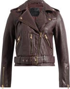 ジャケット・アウター ALLSAINTS BALFERN LEATHER BIKER JACKET Balfern Leather Biker Jacket Black | ALLSAINTS US