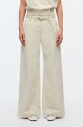 3.1 Phillip Lim Belted High Waist Wide Leg Jeans