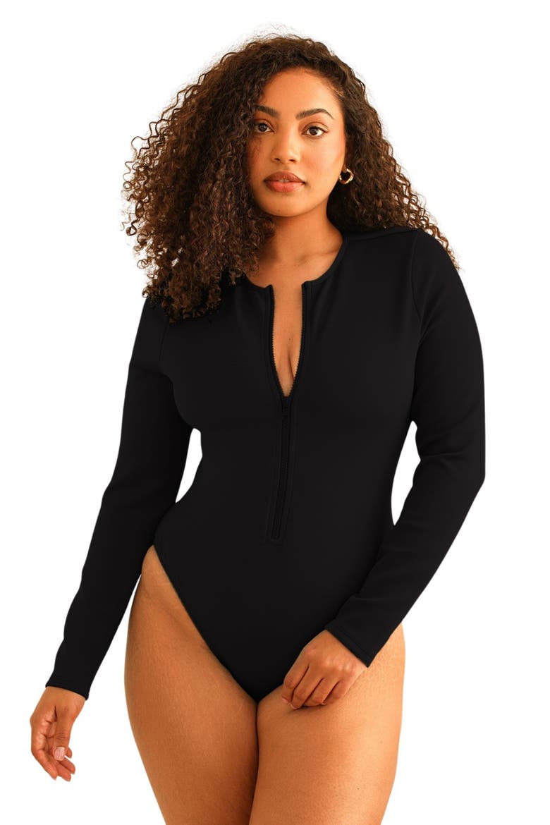 Dippin Daisys Shoal Front Zipper Long Sleeve One Piece (Women
