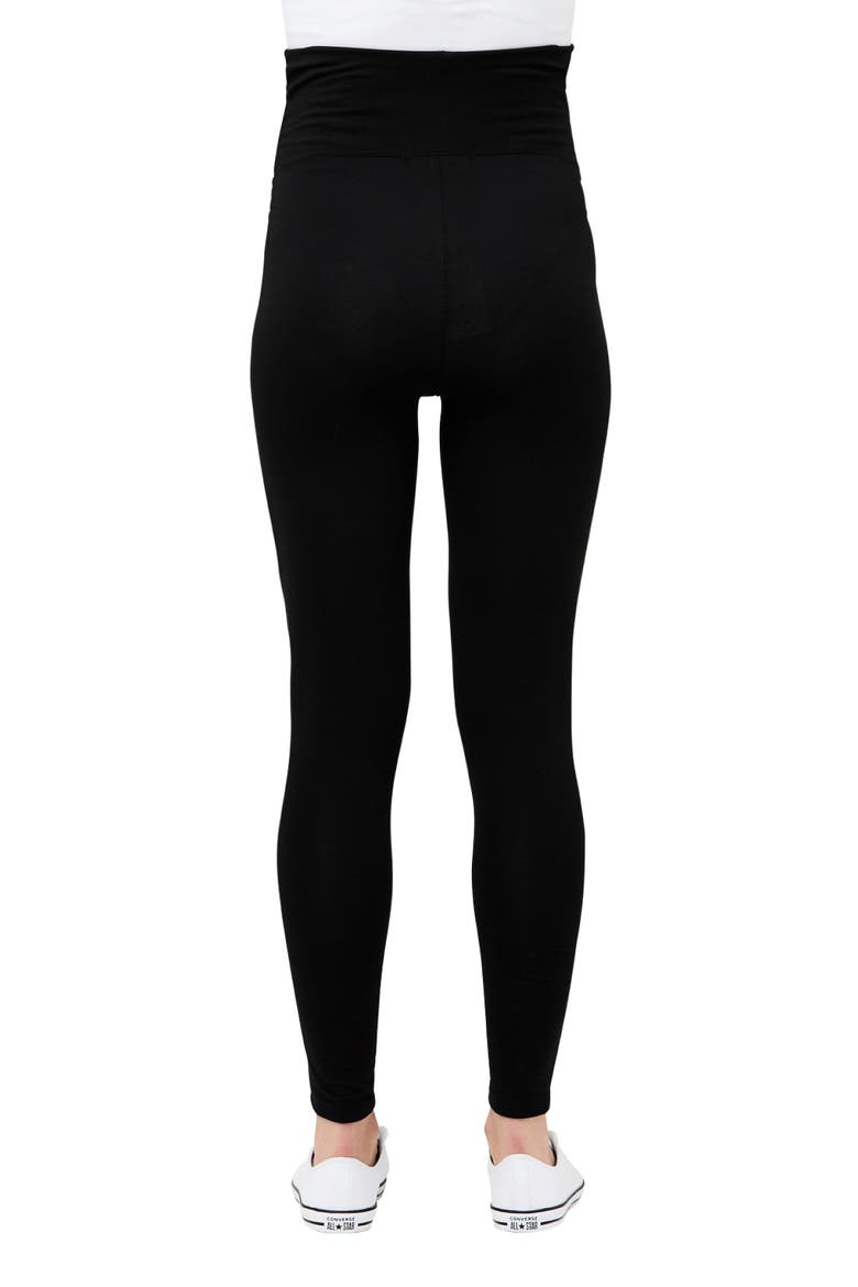 Organic Over Bump Legging, Alternate, color, Black