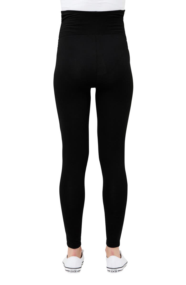 Ripe Maternity Organic Over Bump Legging, Alternate, color, Black