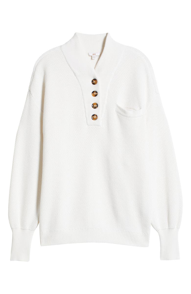 Lunya Cottonsilk<sup>™</sup> Organic Cotton Blend Pocket Henley, Alternate, color, Sincere White