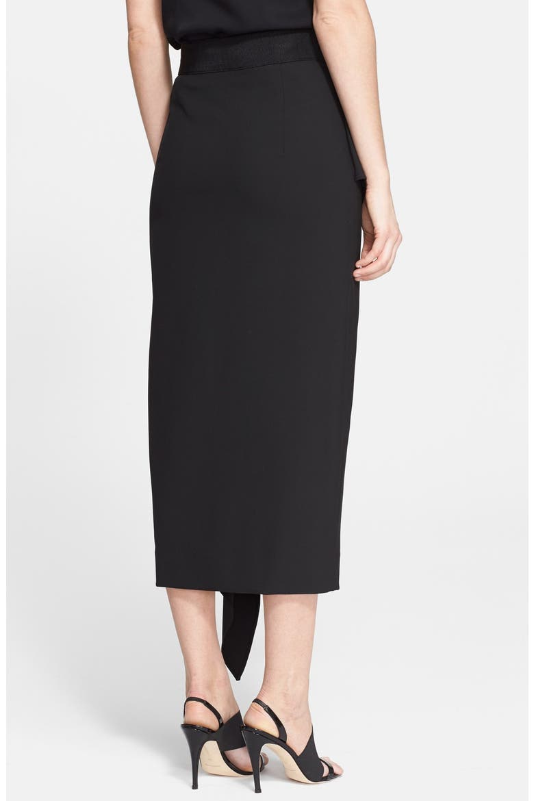 'Cascade' Midi Skirt, Alternate, color, BLACK