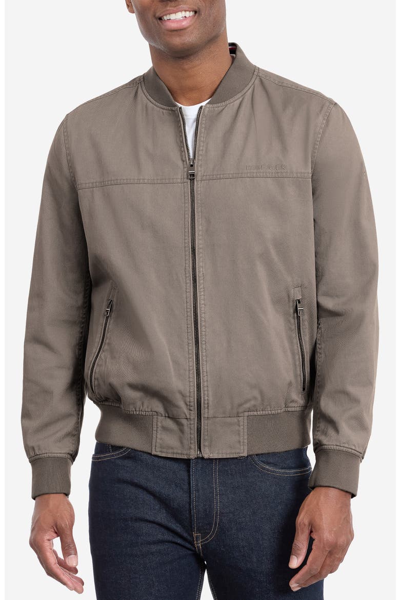 Cotton Bomber Jacket, Main, color, CAMEL