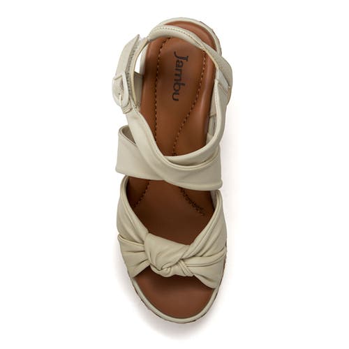 Jambu Diana Wedge Sandal In Eggshell
