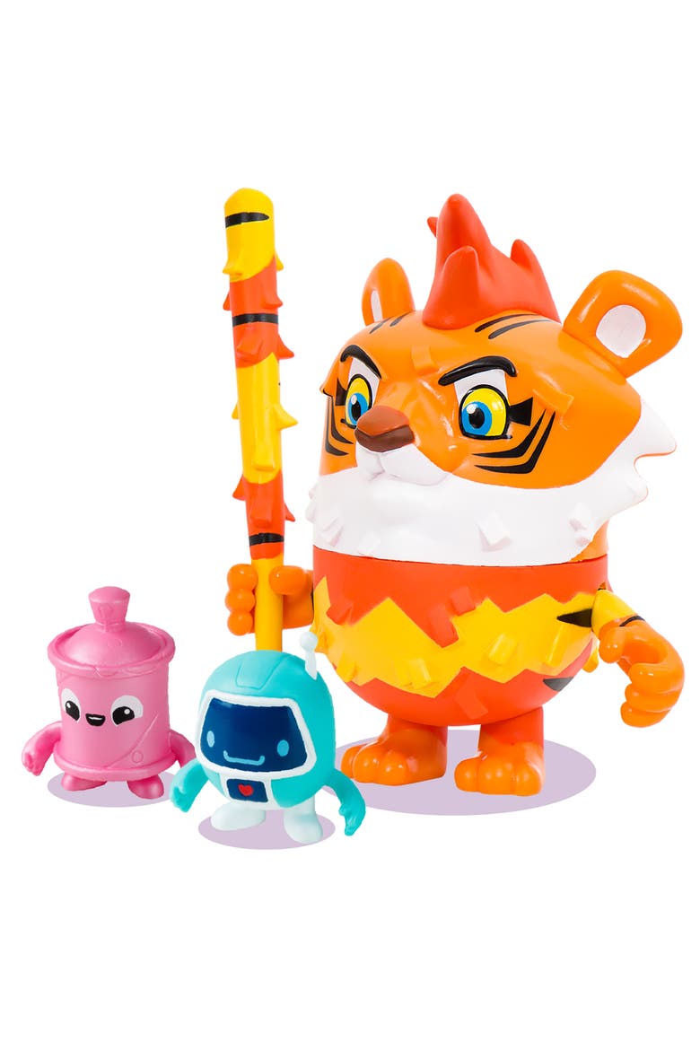 Pinata Box Mo The Tiger 5 Inch Pinata Character Figure, Main, color, Multicolored