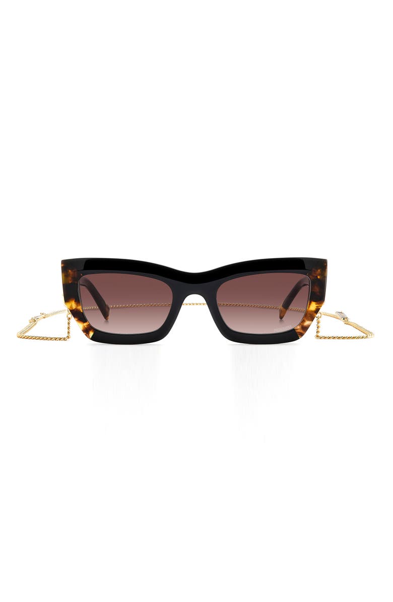Missoni 53mm Cat Eye Chain Sunglasses, Main, color, 