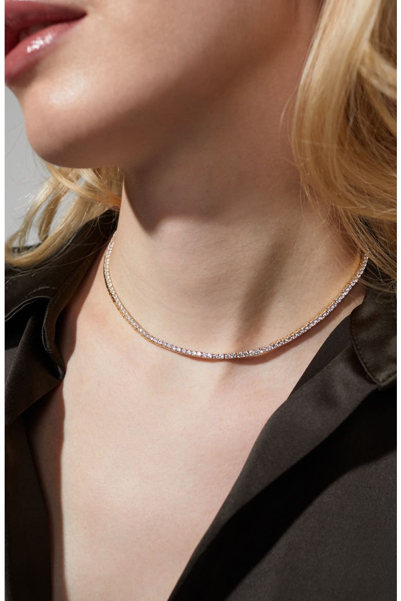 Perfect Tennis Necklace, Alternate, color, GOLD