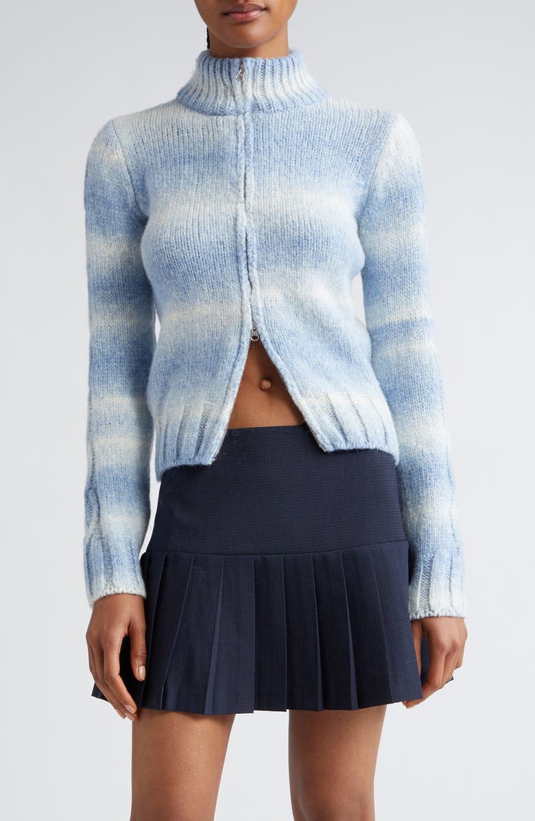 Paloma Wool Pratobello Dégradé Alpaca Blend Zip Cardigan, Main, color,