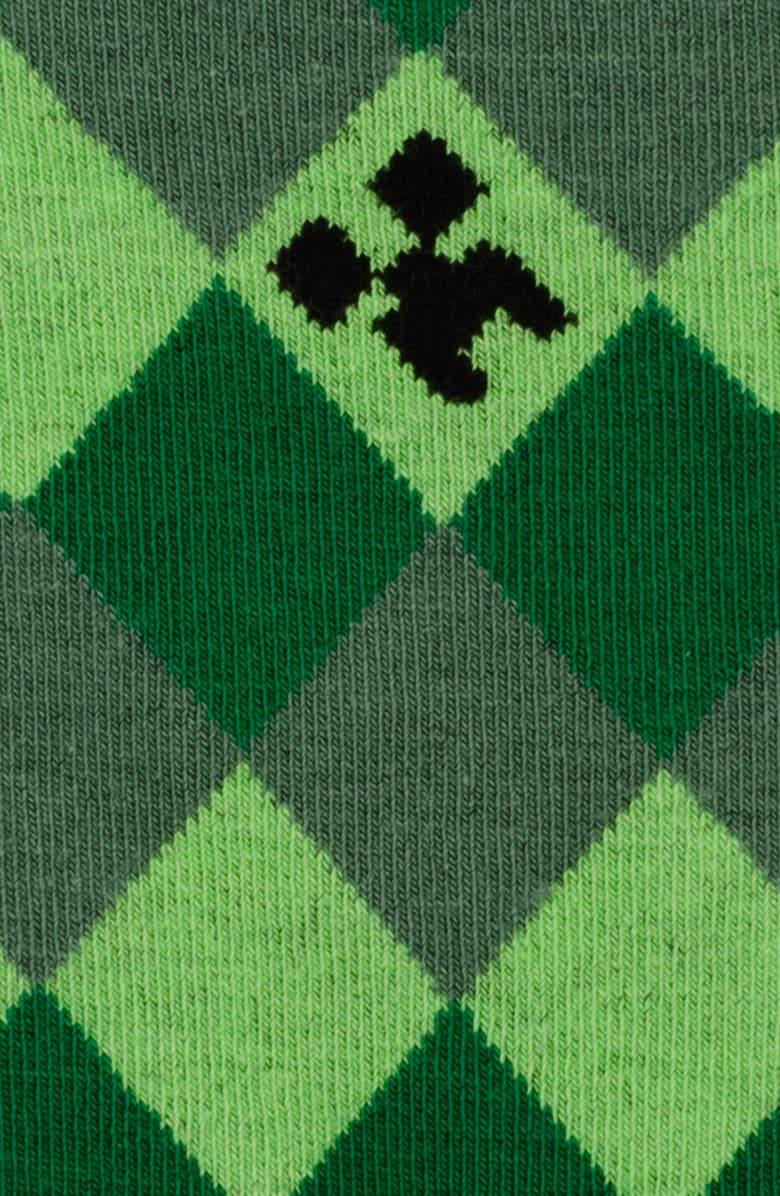 Cufflinks, Inc. x Minecraft Assorted 3-Pack Creeper Crew Socks, Alternate, color, Green