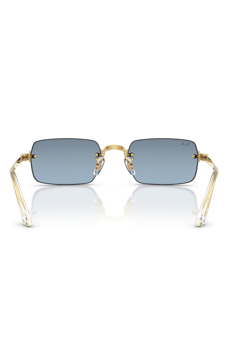 Ray-Ban 54mm x A$AP Rocky Gradient Rectangular Sunglasses, Alternate, color, Arista / Blue Dark Grey