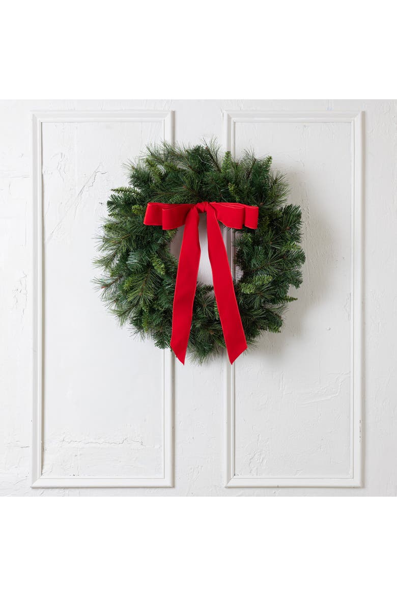 Meri Holiday Wreath, Main, color, Green
