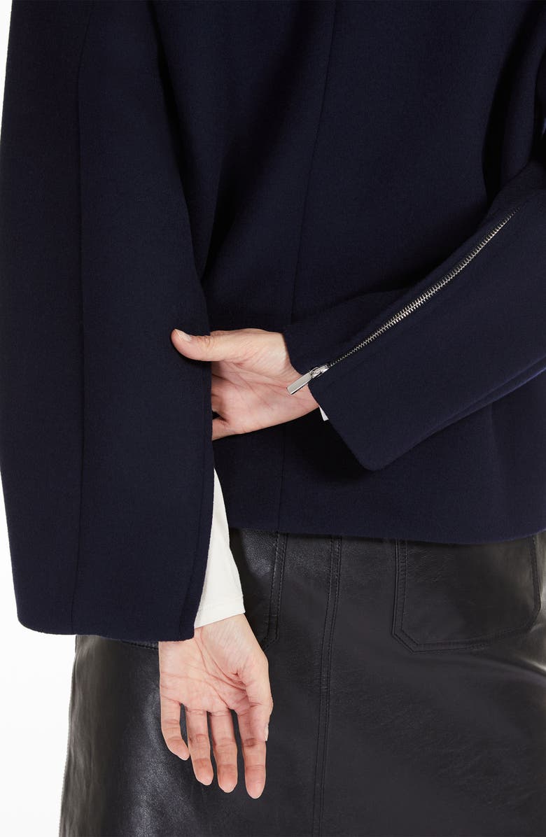 Weekend Max Mara Autore Convertible Sleeve Virgin Wool Coat, Alternate, color, 