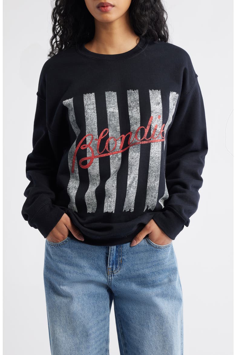 Blondie Graphic Sweatshirt, Main, color, BLACK