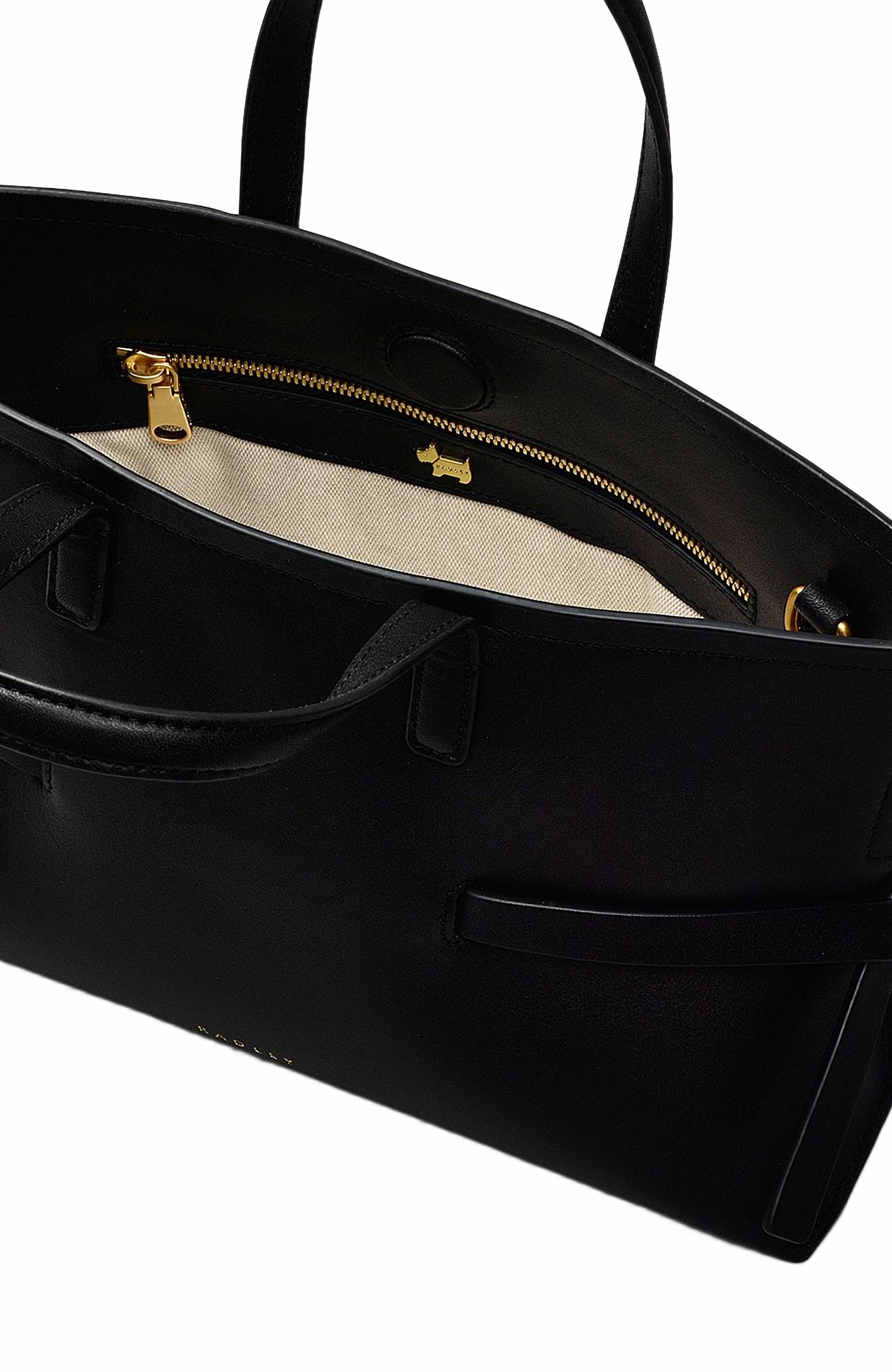 Radley Fleet Street Small Open Top Crossbody Bag, Alternate, color, Black