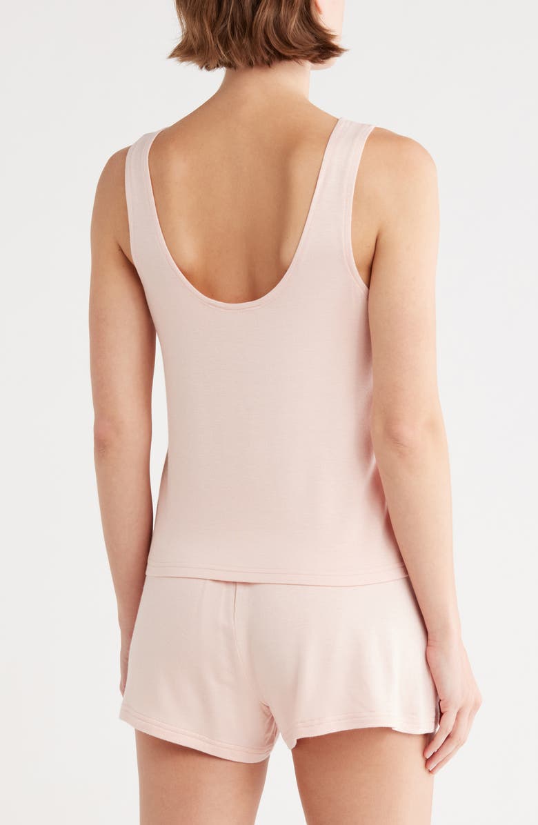 Danskin Knit Short Pajamas, Alternate, color, Peach Sand