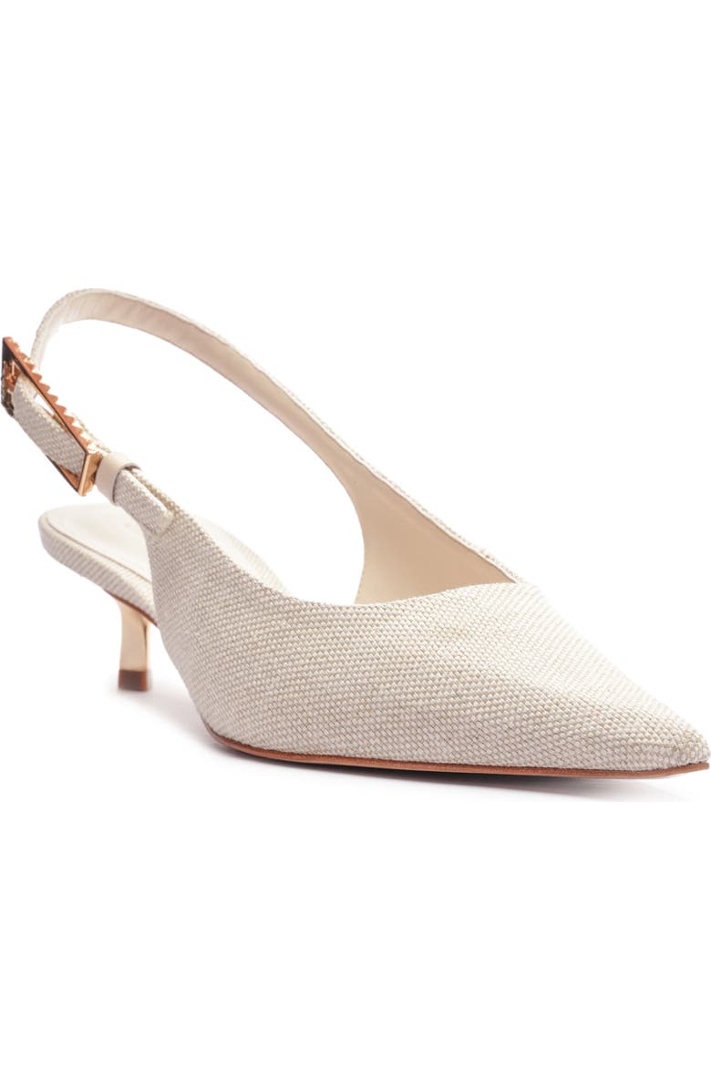 Schutz Ciara Pointed Toe Slingback Kitten Heel Pump, Main, color,