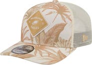 New Era Men's New Era Tan Philadelphia Eagles Tonal Palm COOLERA 9SEVENTY Adjustable Trucker Hat