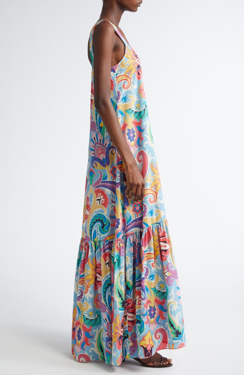 Etro Paisley Maxi Dress, Alternate, color, Stampa F.do Blue