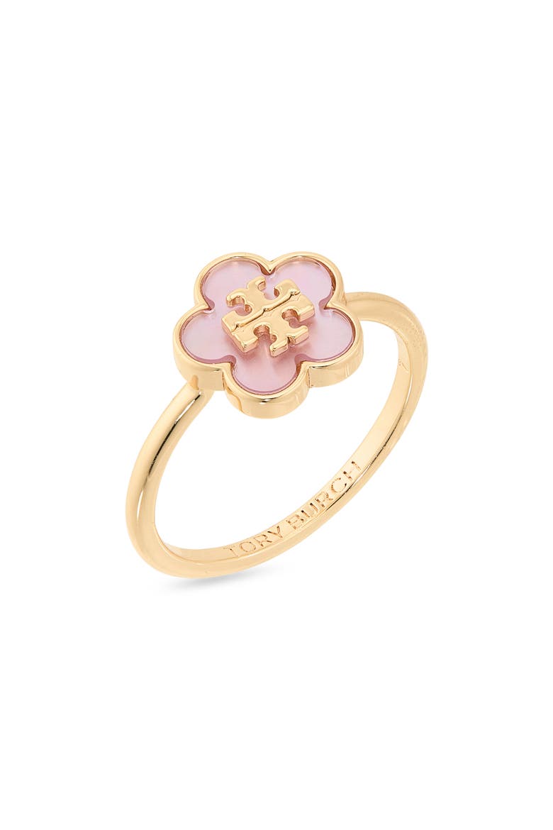 Forget Me Not Ring, Main, color, TORY GOLD / PINK