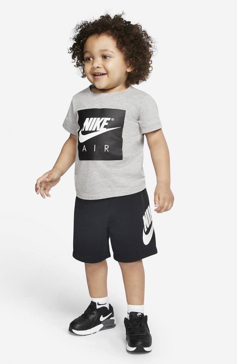Nike Air Logo Graphic T-Shirt & Shorts Set, Alternate, color, 023Black