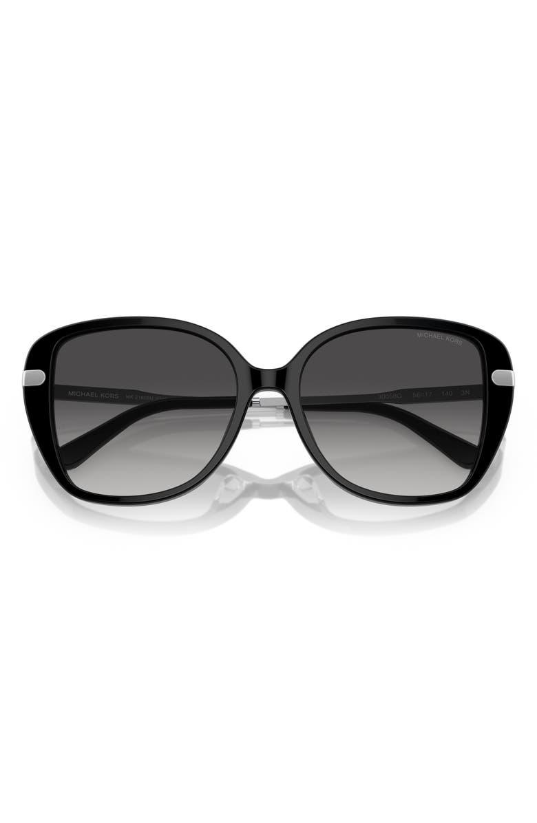 Michael Kors 54mm Gradient Square Sunglasses, Alternate, color, Black