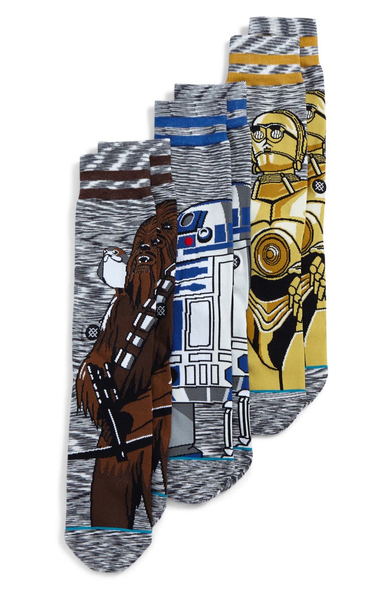 Star Wars™ - Sidekick 3-Pack Socks, Alternate, color, GREY MULTI