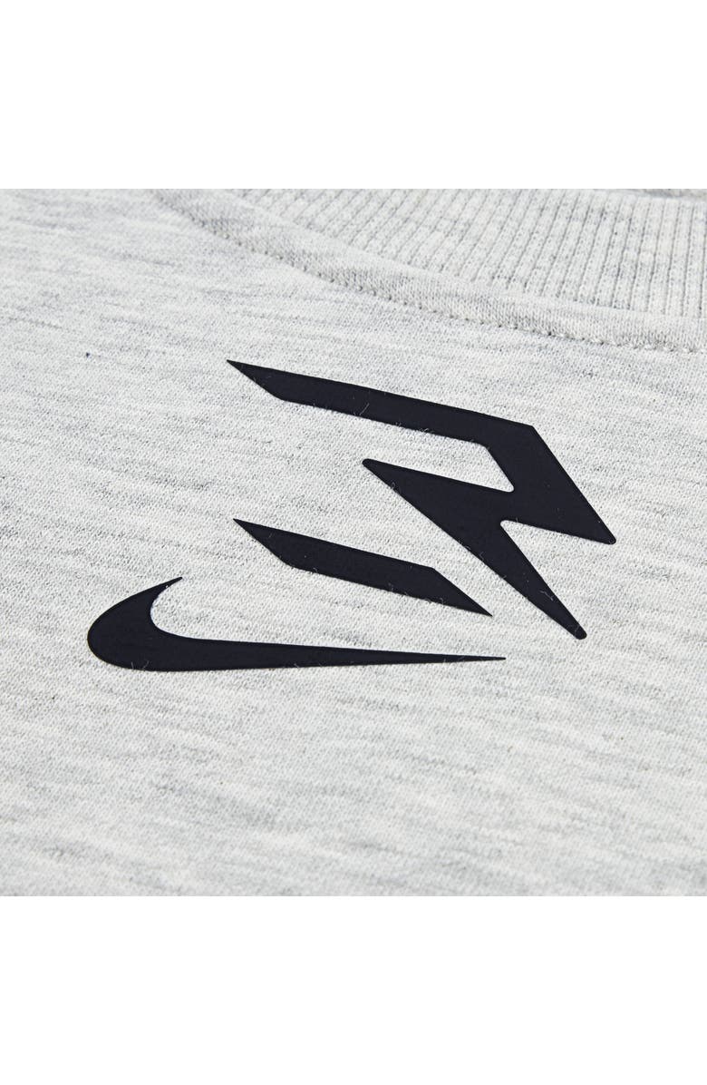 3 Brand Kids' Logo Fleece Sweatshirt & Joggers Set, Alternate, color, Grey Heather