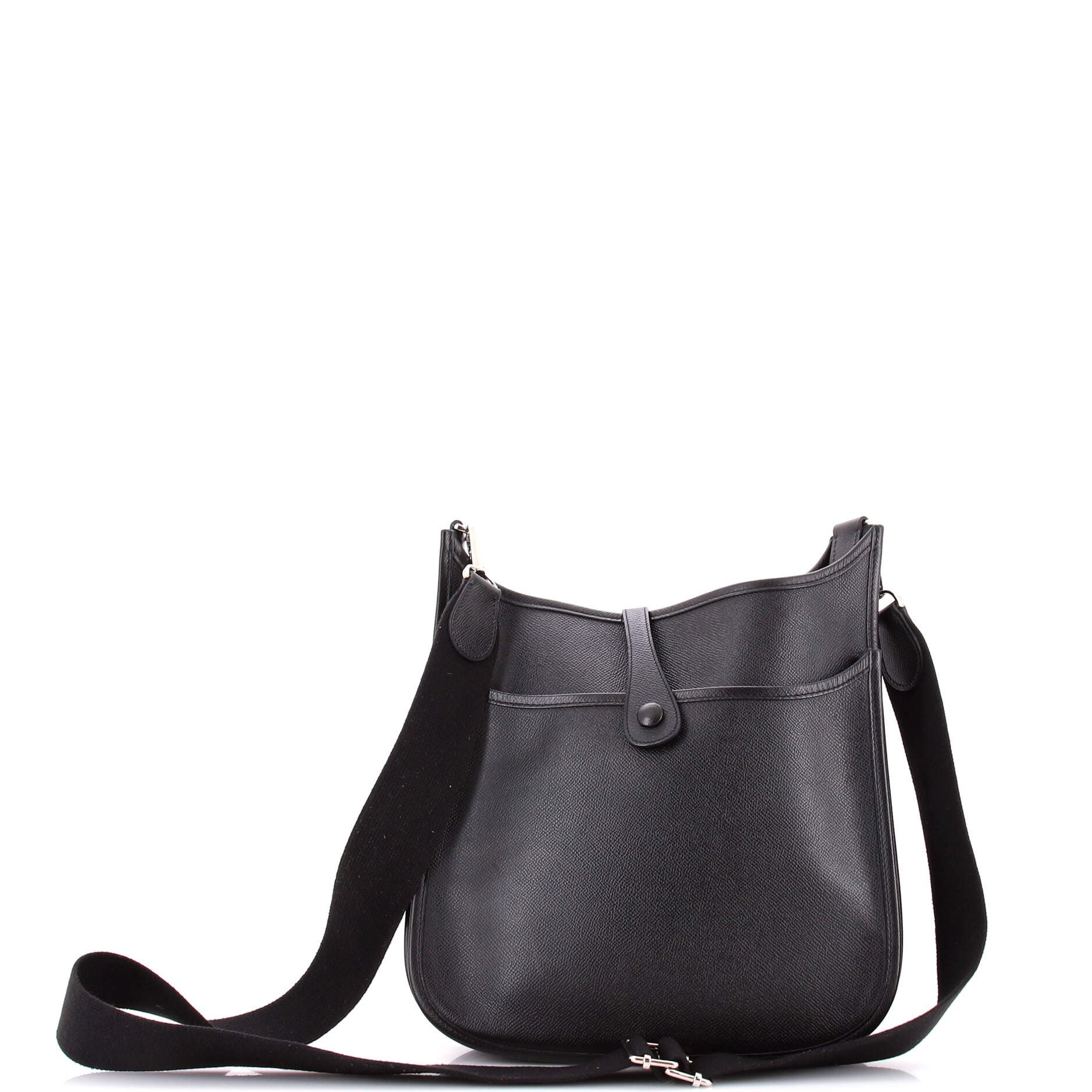 Pre-Owned Hermes Evelyne Bag Gen III Epsom PM, Alternate, color, Noir
