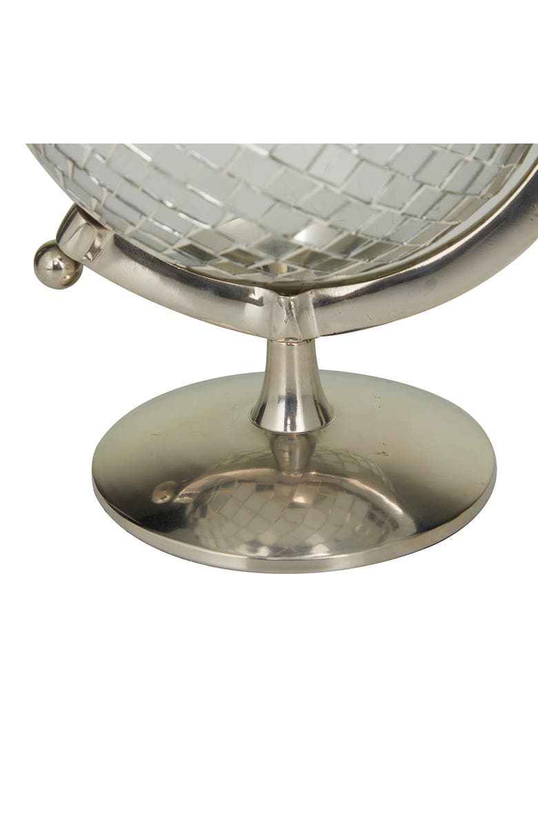 VIVIAN LUNE HOME Silver Stainless Steel Disco Ball Style Globe, Alternate, color,