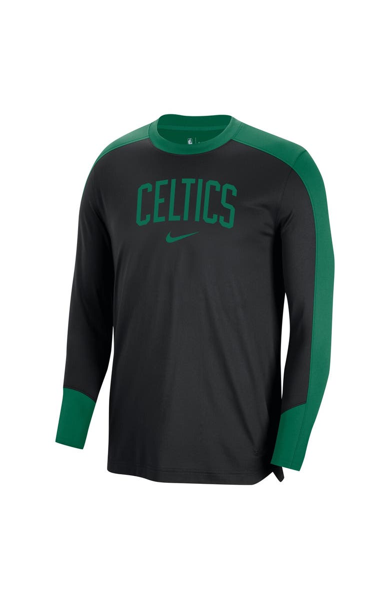 Nike Men's Nike Black Boston Celtics 2024/25 Authentic Pre-Game Legend Long Sleeve Shooting Shirt, Alternate, color,